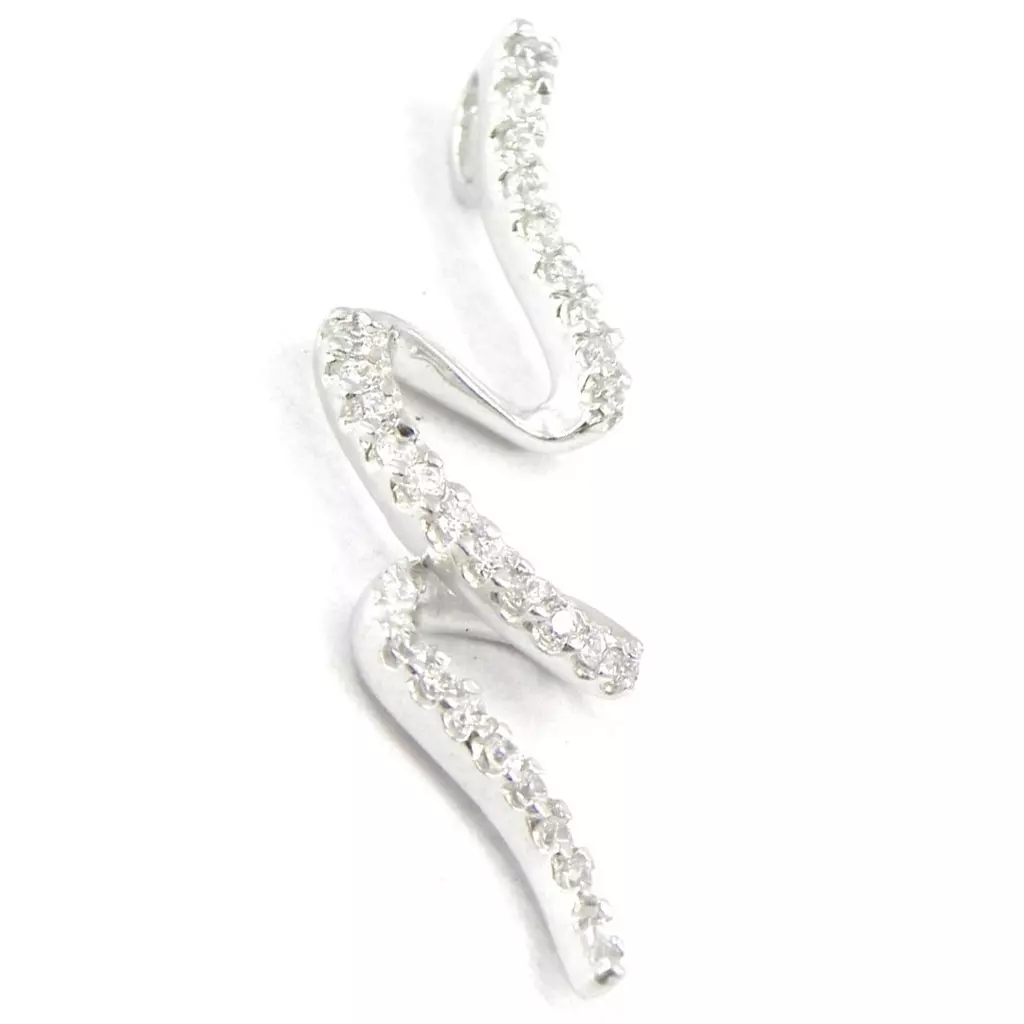 Les Trésors De Lily Pendentif Argent 'Déesse' Blanc [I3974]