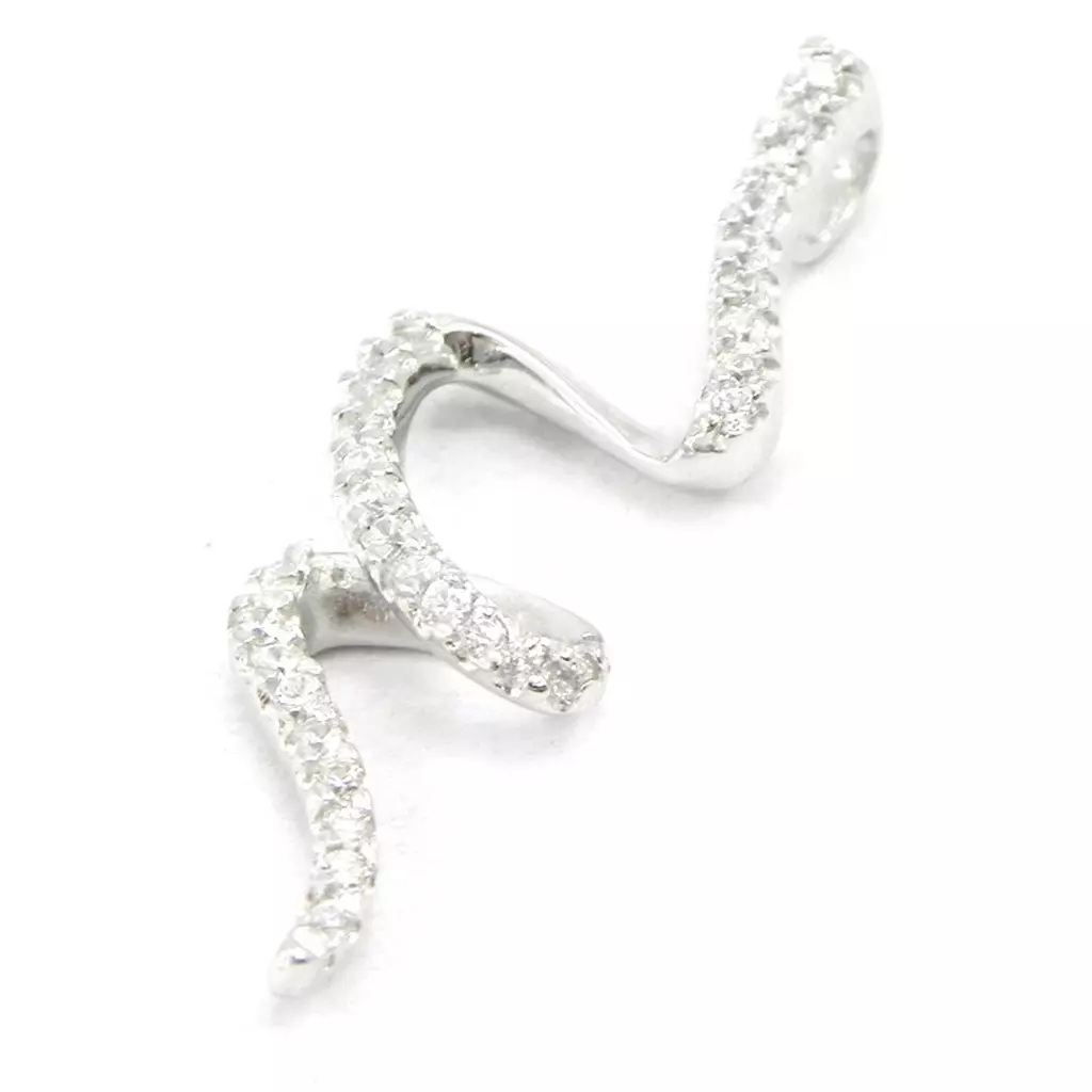 les trésors de lily Pendentif Argent 'Déesse' Blanc [I3974]