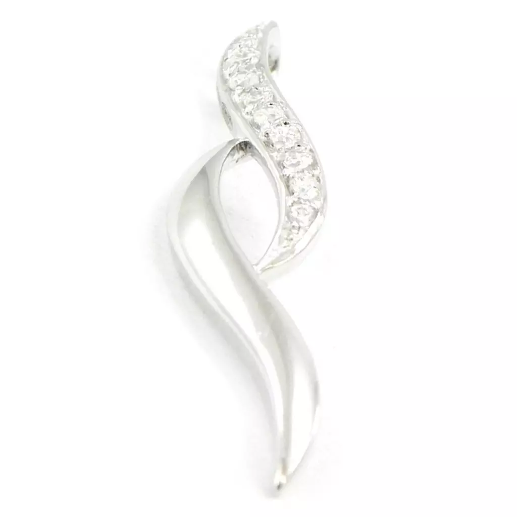 Les Trésors De Lily Pendentif Argent 'Déesse' Blanc [I4239]