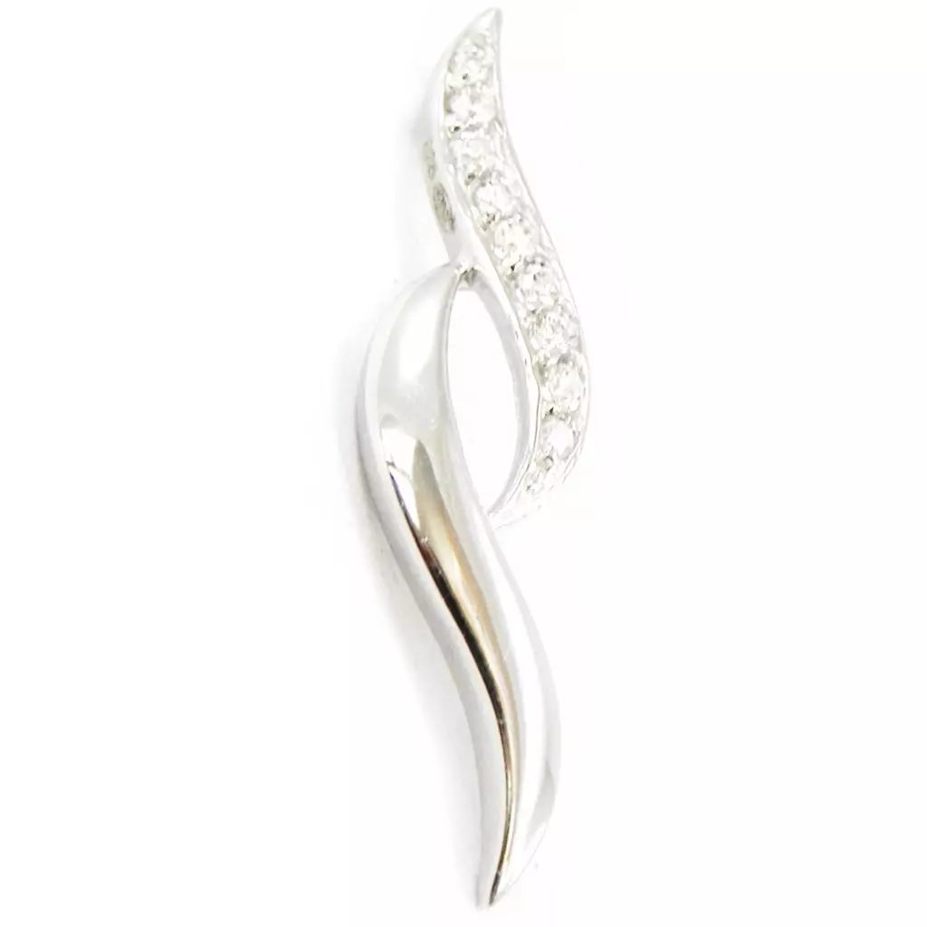 les trésors de lily Pendentif Argent 'Déesse' Blanc [I4239]