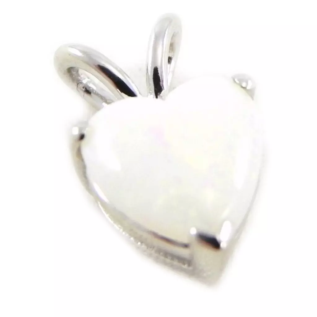 les trésors de lily Pendentif Argent 'Déesse Opale' Bleu argenté (rhodié) 8x8 mm [E8672]