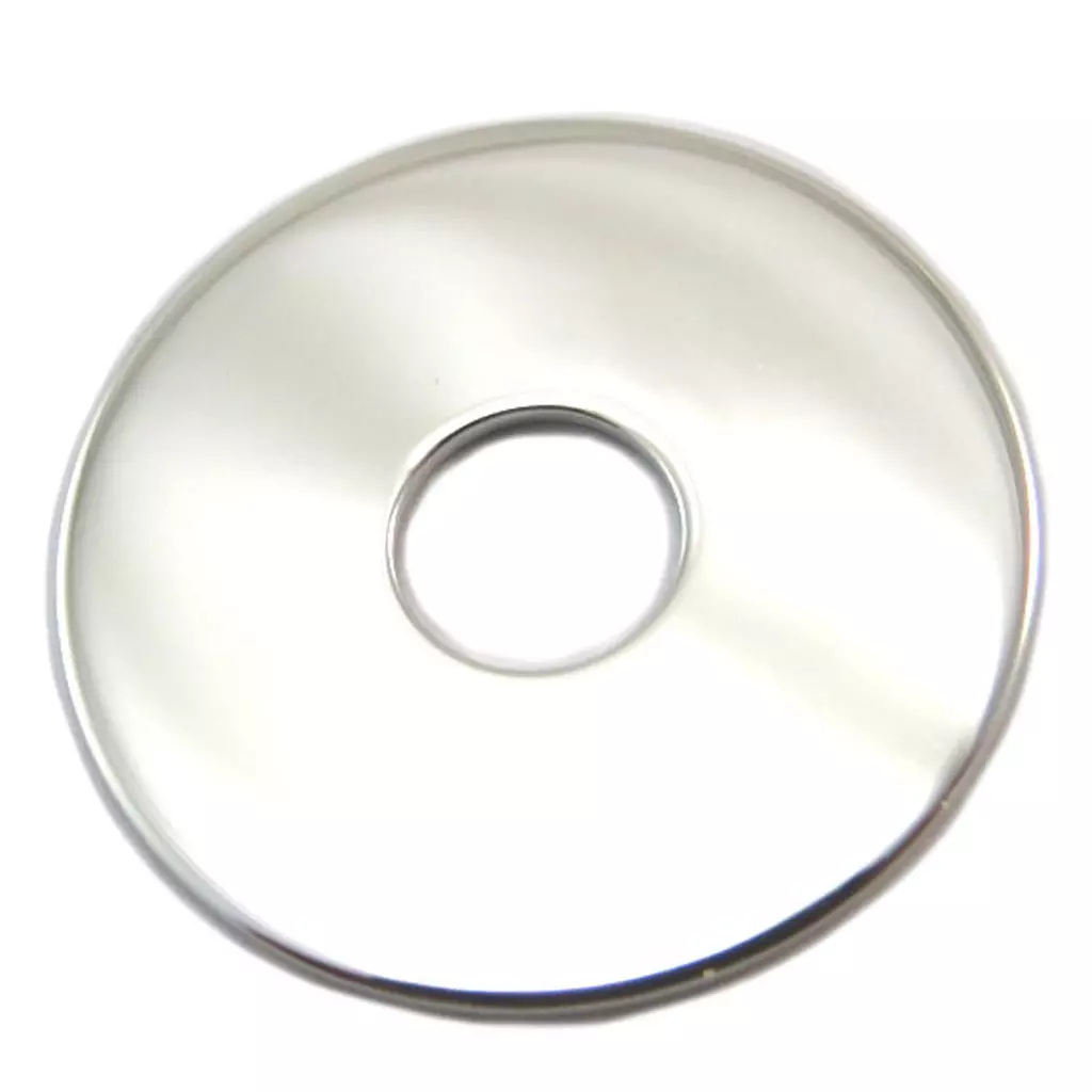 Les Trésors De Lily Pendentif Argent 'Ecu' Argenté Gravable (rhodié) 20 Mm [P4354]
