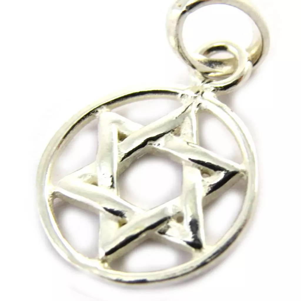 les trésors de lily Pendentif Argent 'Etoile de David' [M7123]
