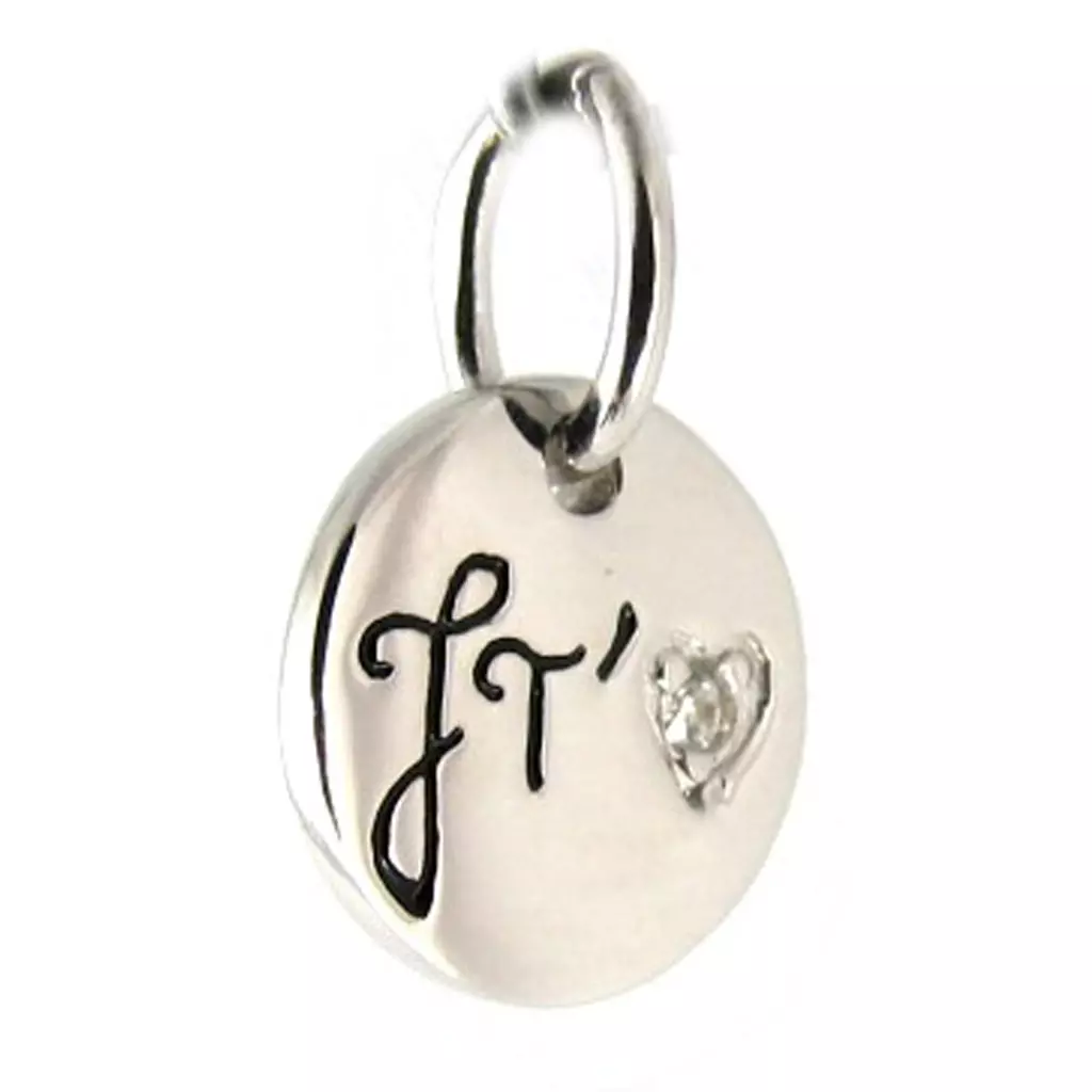 Les Trésors De Lily Pendentif Argent 'Je T'Aime' [L0888]