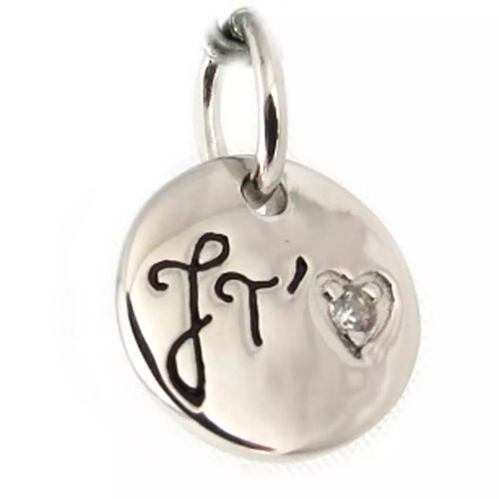 Les Trésors De Lily Pendentif Argent 'Je T'Aime' [L0888]