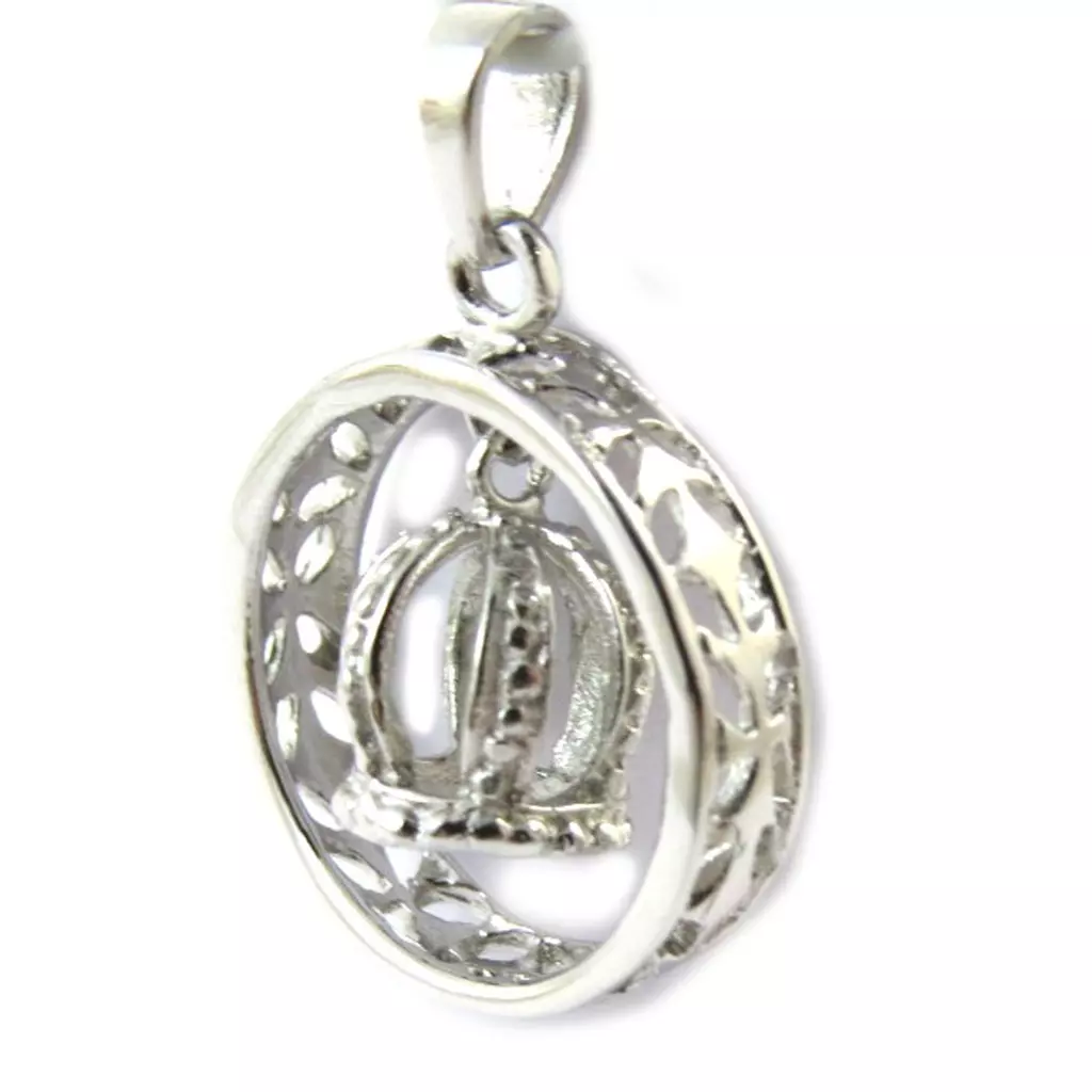 Les Trésors De Lily Pendentif Argent 'King' Argenté 14 Mm [C3648]