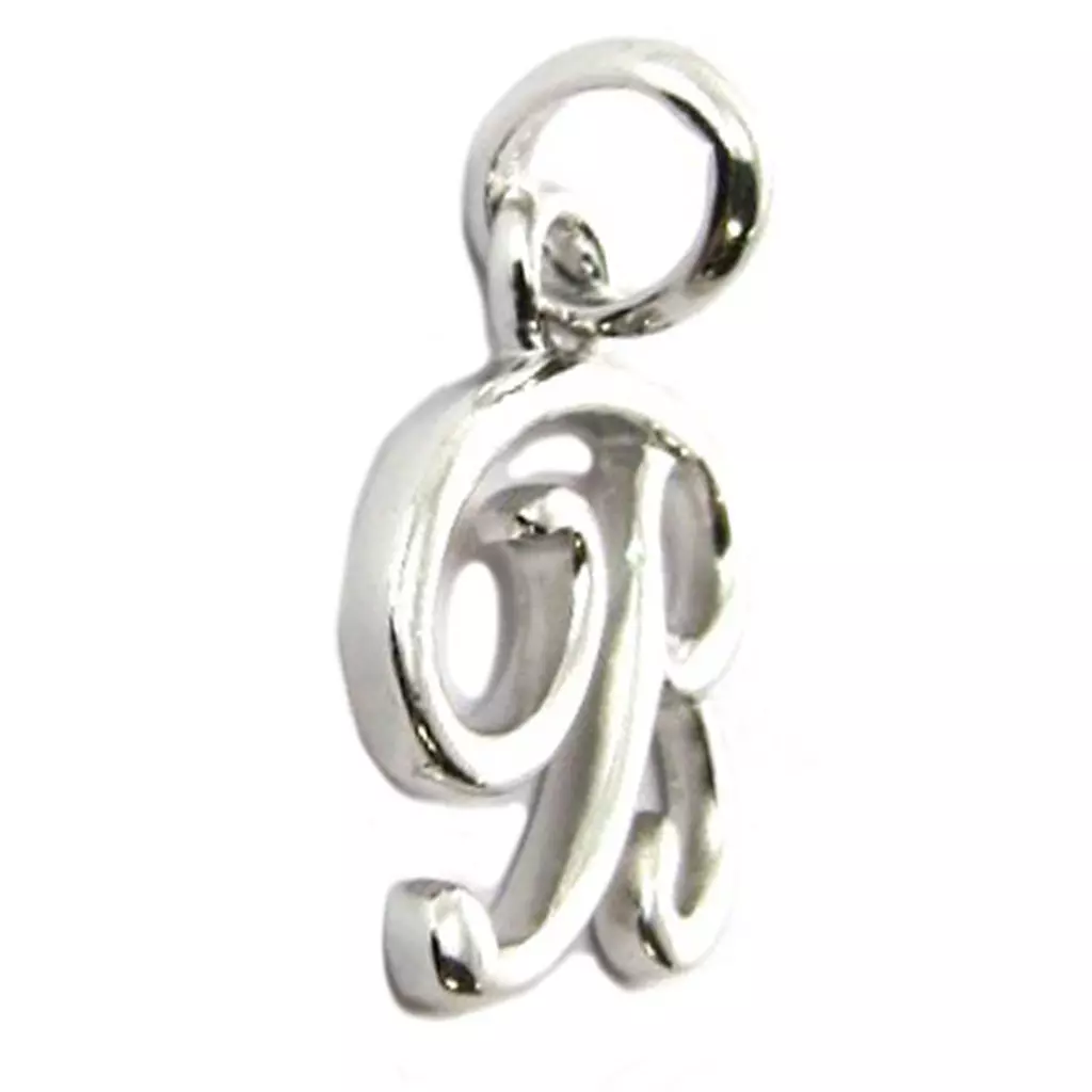 les trésors de lily Pendentif Argent 'Lettre B' argenté (rhodié) 13x11 mm [P9296]