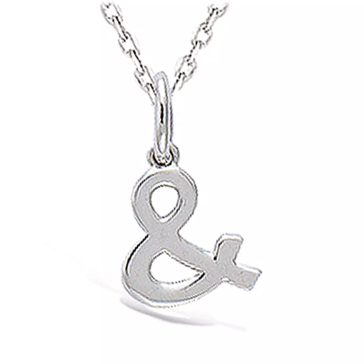 les trésors de lily Pendentif Argent 'Lettre &' rhodié 10x8 mm [N5332]