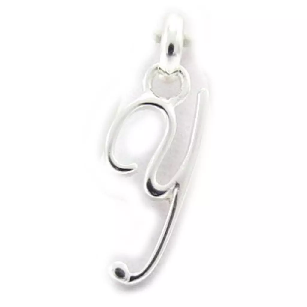 les trésors de lily Pendentif Argent 'Lettre Y' argenté 14x7 mm [K3653]