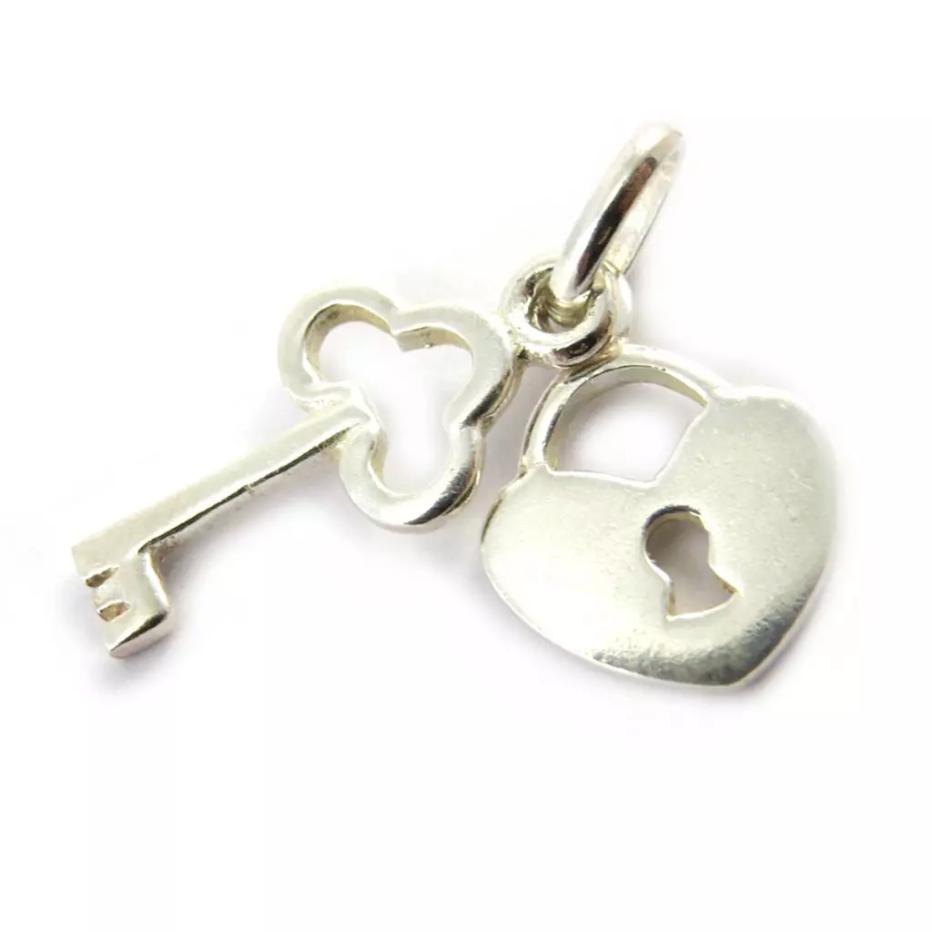 Les Trésors De Lily Pendentif Argent 'Love Cadenas' Blanc [M6993]
