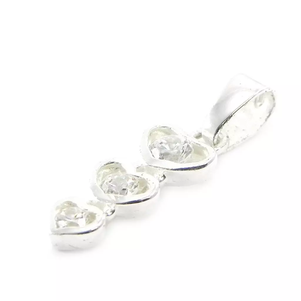 Les Trésors De Lily Pendentif Argent 'Love Câlin' Argenté 16x6 Mm [G1640]