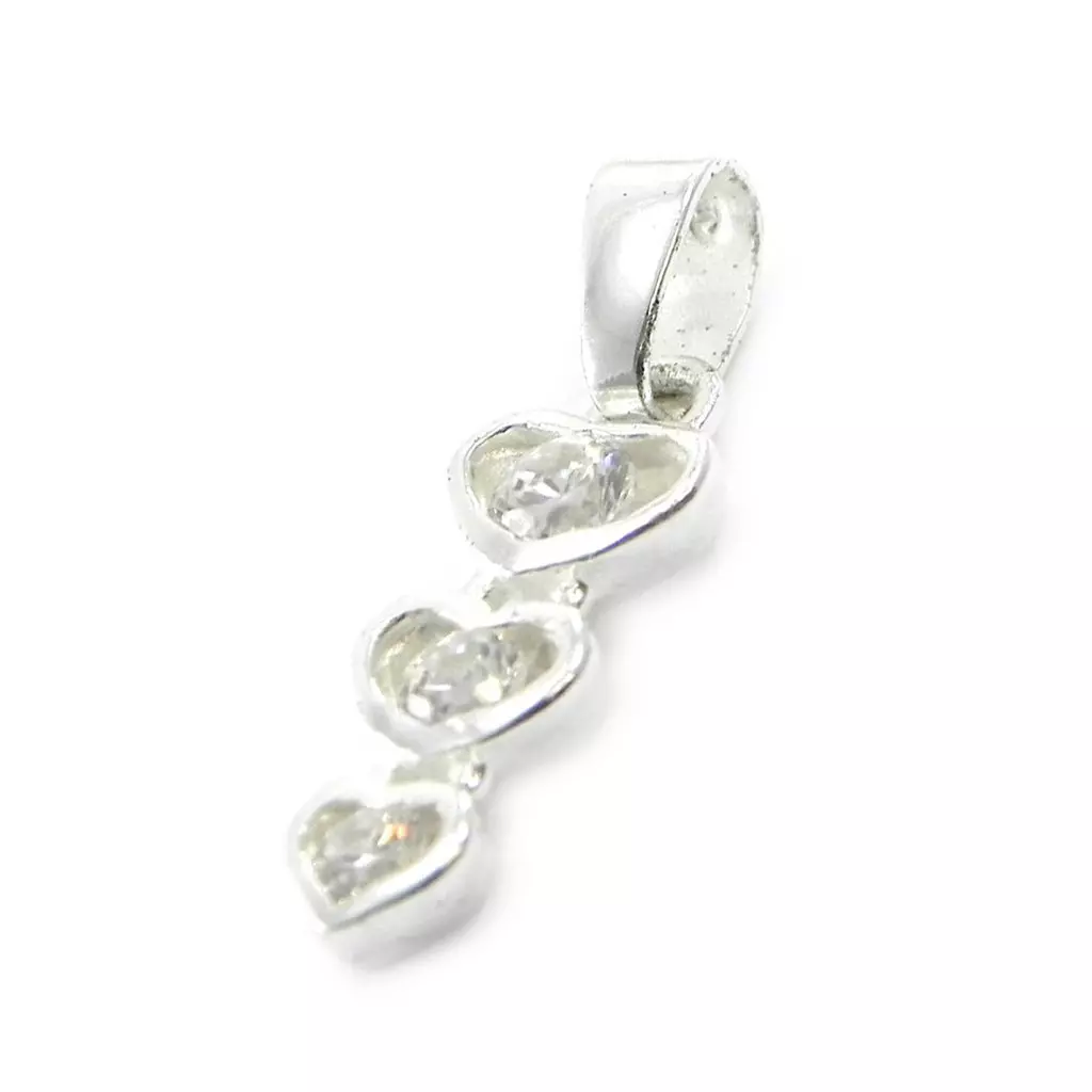 les trésors de lily Pendentif Argent 'Love Câlin' argenté 16x6 mm [G1640]