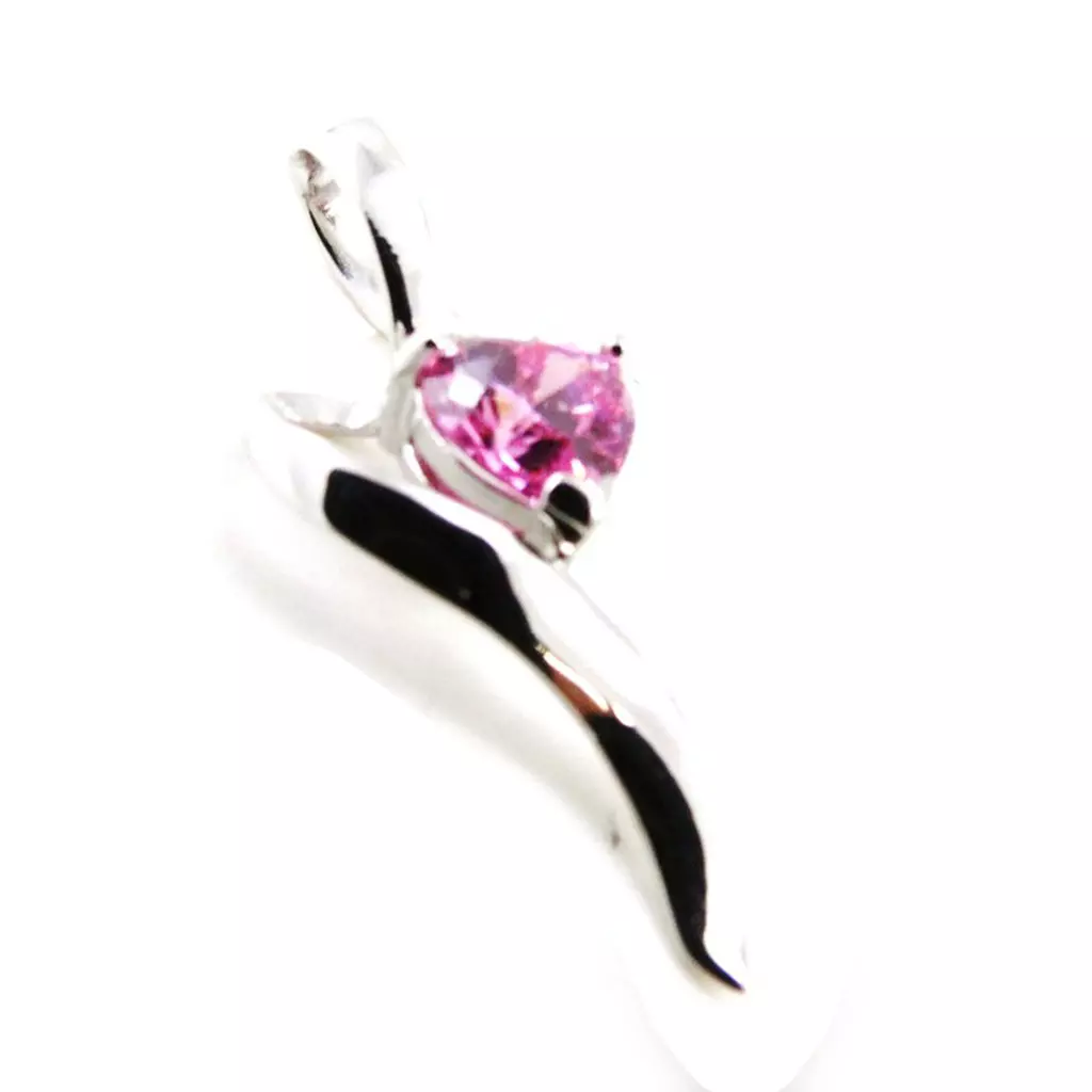 Les Trésors De Lily Pendentif Argent 'Love Câlin' Rose [F6907]