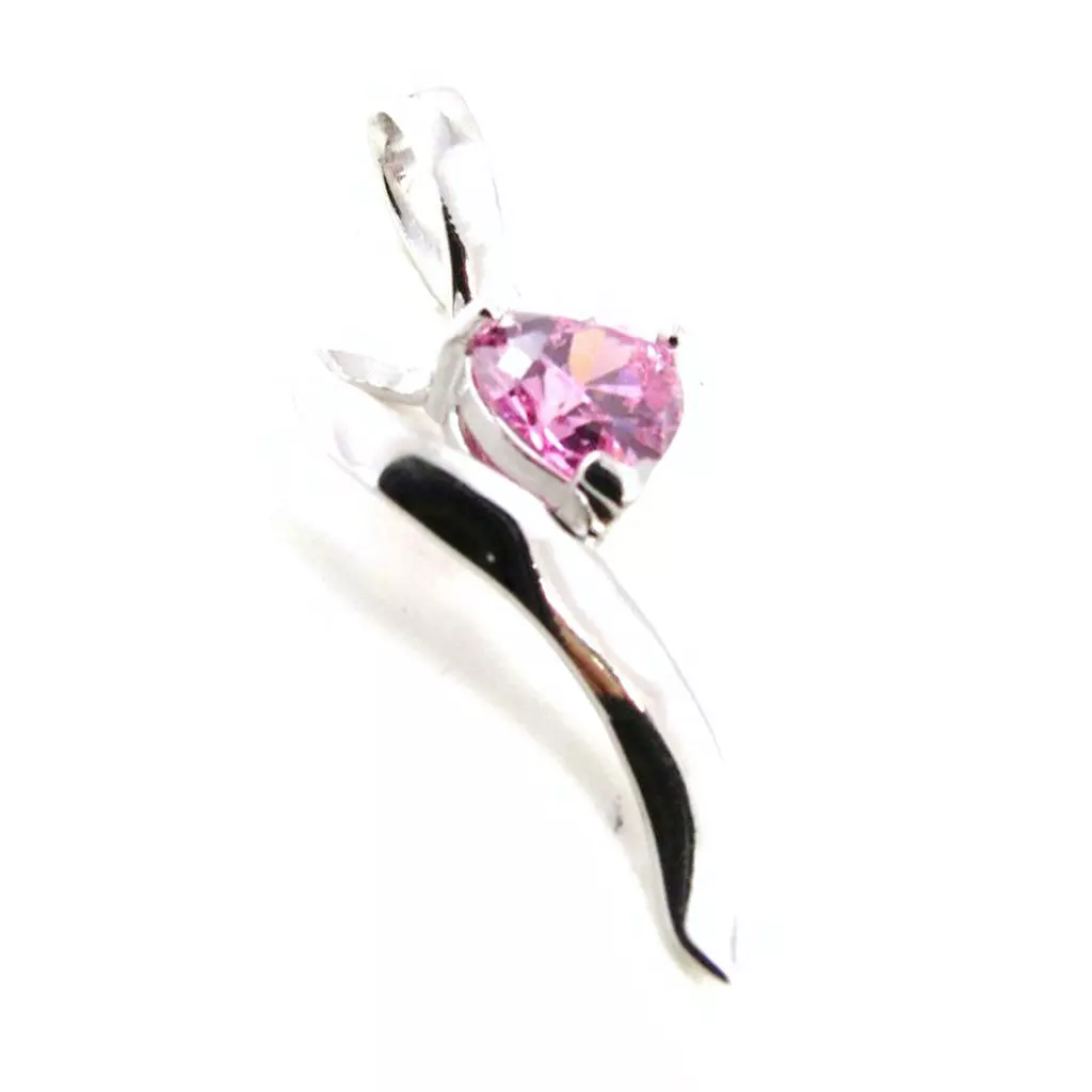 Les Trésors De Lily Pendentif Argent 'Love Câlin' Rose [F6907]