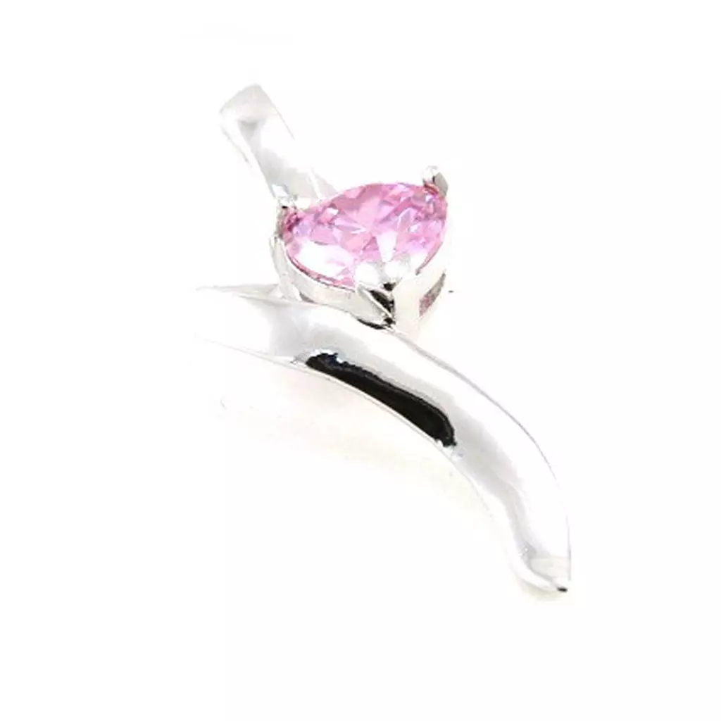 Les Trésors De Lily Pendentif Argent 'Love Câlin' Rose [F6907]