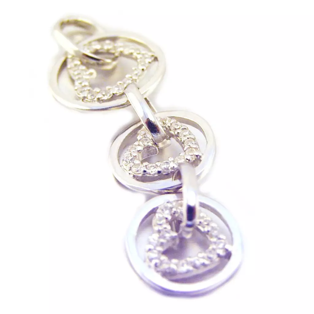 les trésors de lily Pendentif Argent 'Love Chorégraphie' [F0340]