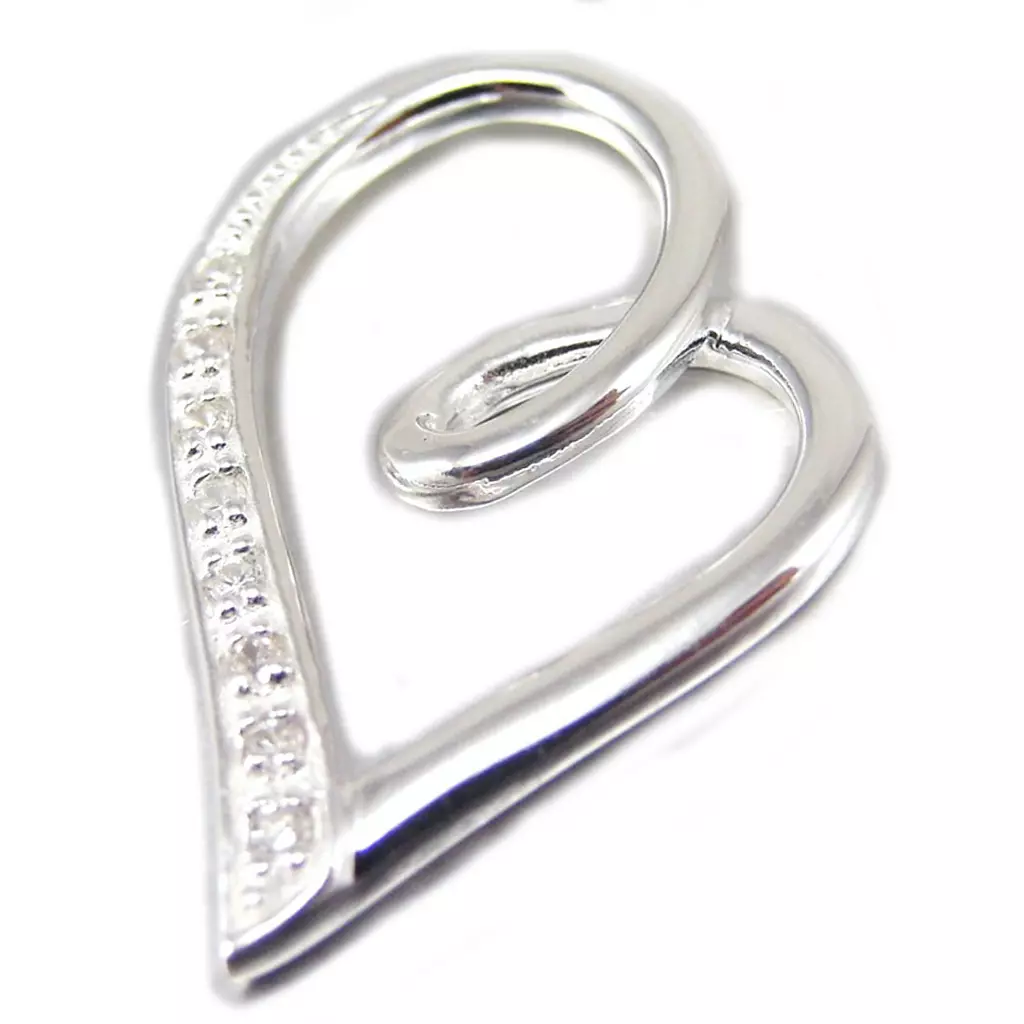 Les Trésors De Lily Pendentif Argent 'Love Cristal' Blanc [F6140]