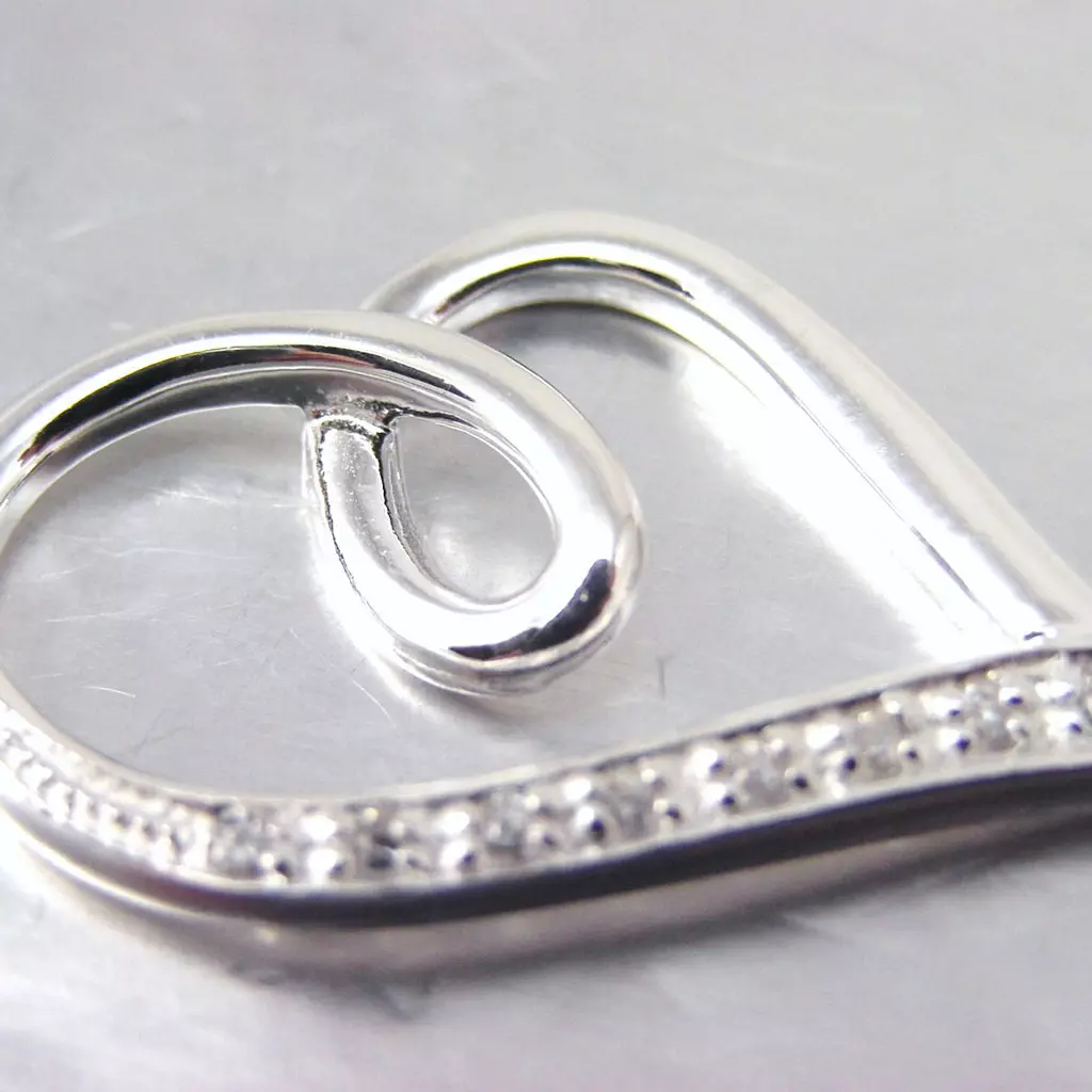 Les Trésors De Lily Pendentif Argent 'Love Cristal' Blanc [F6140]