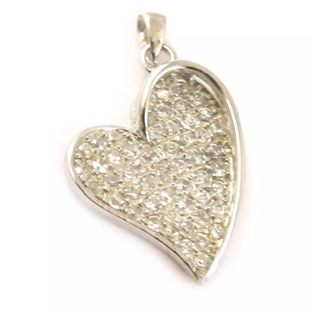Les Trésors De Lily Pendentif Argent 'Love Diamonds' Blanc [D0450]