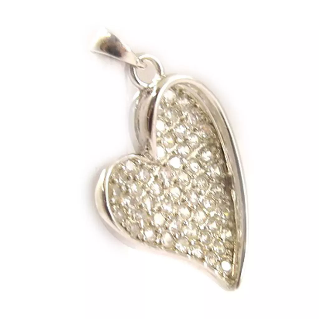 Les Trésors De Lily Pendentif Argent 'Love Diamonds' Blanc [D0450]