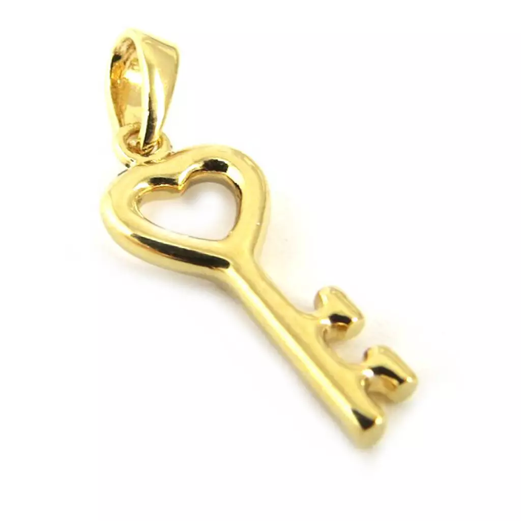 les trésors de lily Pendentif 'Clé des Possibles' Plaqué Or [M6955]