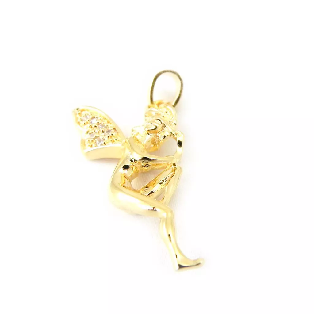 Les Trésors De Lily Pendentif 'Jolie Fée' Doré 25x15 Mm [G1629]