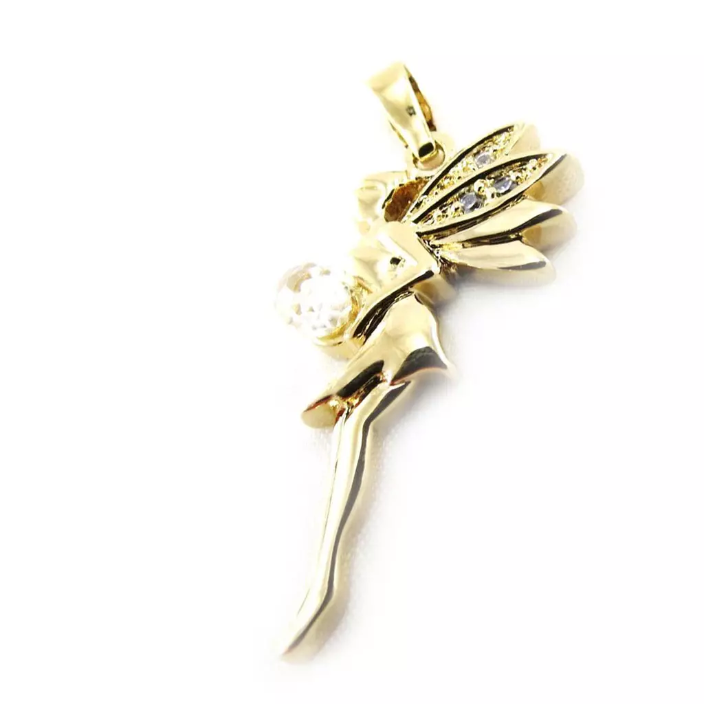 Les Trésors De Lily Pendentif 'Jolie Fée' Doré 30x12 Mm [G1661]