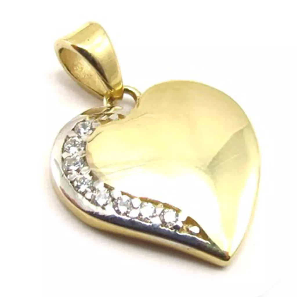 les trésors de lily Pendentif 'Love' (Or 9 carats) [K4547]