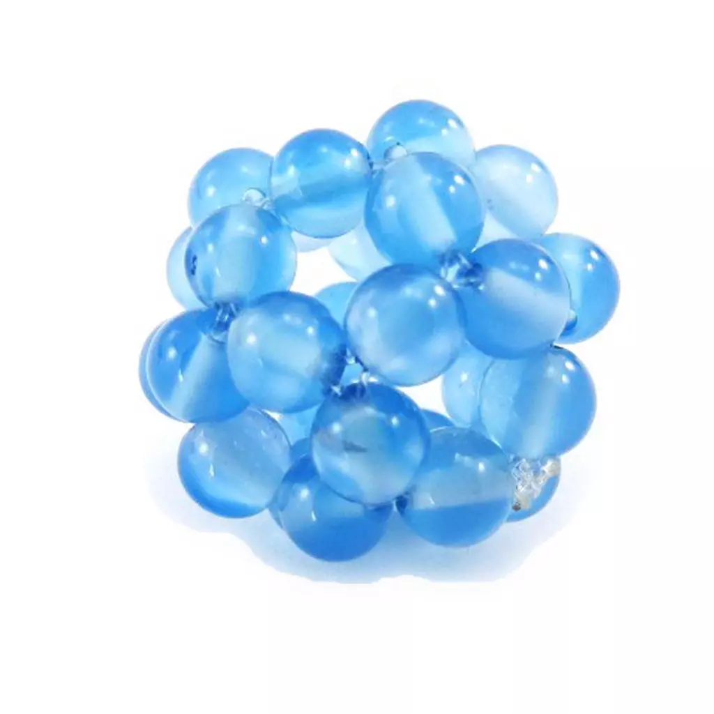 les trésors de lily Pendentif 'Mineralia' bleu 14 mm [J5321]