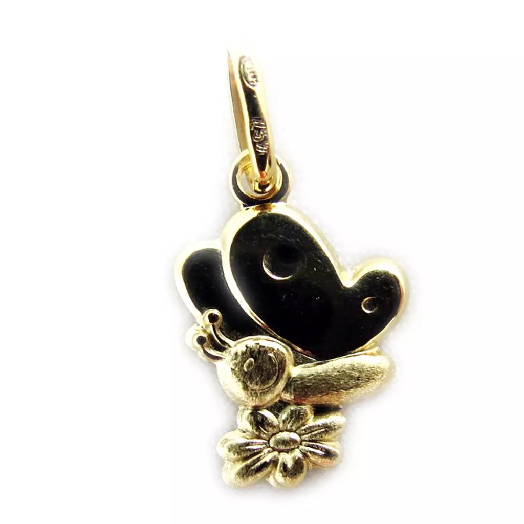 Les Trésors De Lily Pendentif 'Papillon' (Or 9 Carats) [J3999]