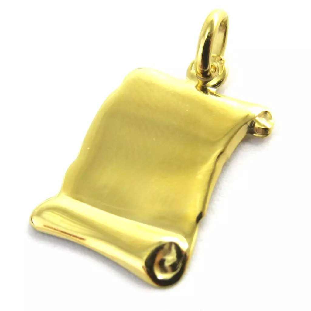 Les Trésors De Lily Pendentif 'Parchemin' (Or 9 Carats) 24x14 Mm [M8925]