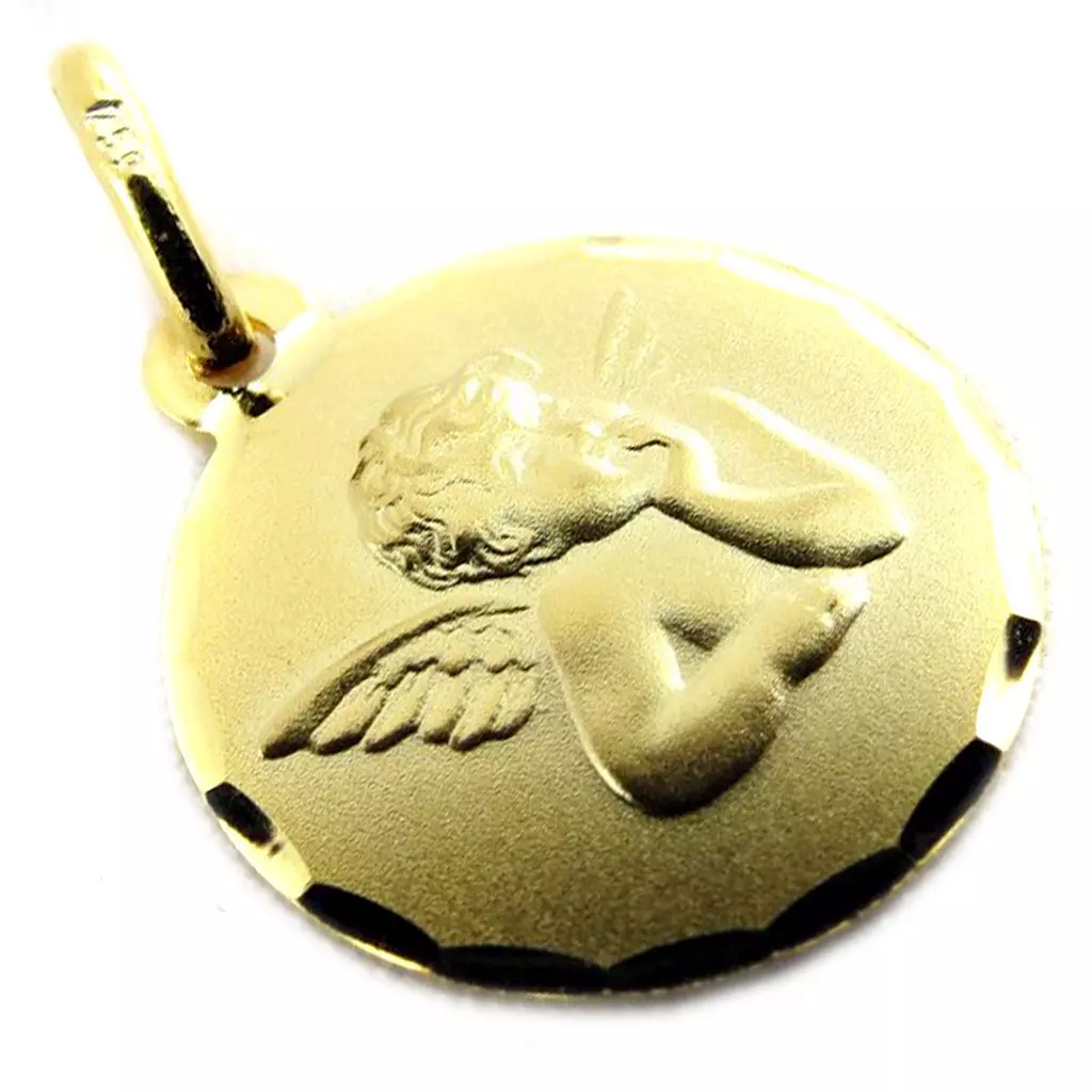 les trésors de lily Pendentif 'Petit Ange' (Or 9 carats) [J4005]