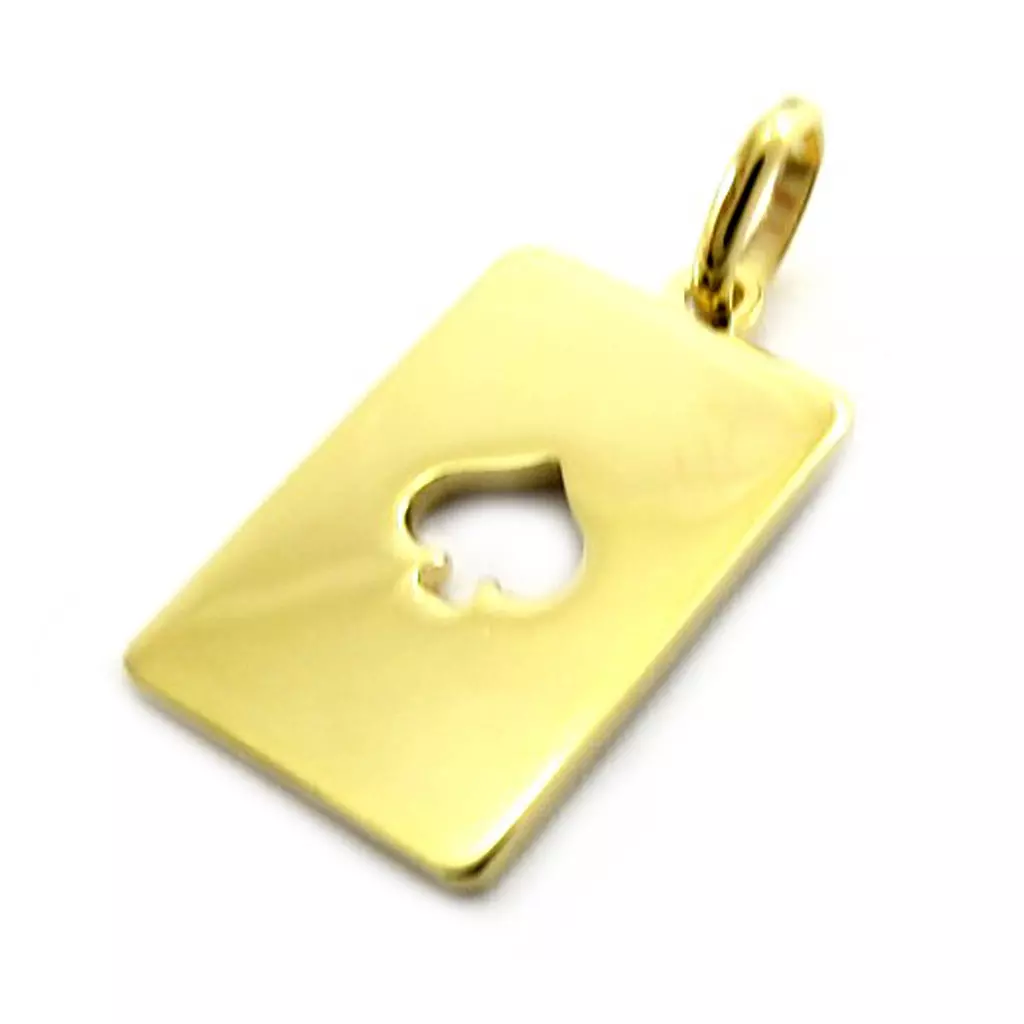 les trésors de lily Pendentif 'Pîque' plaqué or [G6942]