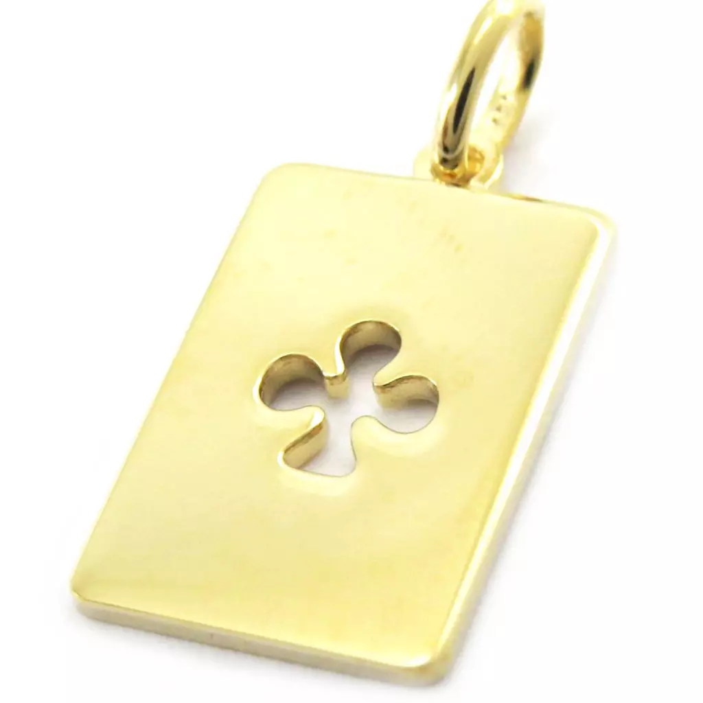Les Trésors De Lily Pendentif 'Trèfle' Plaqué Or [G6943]