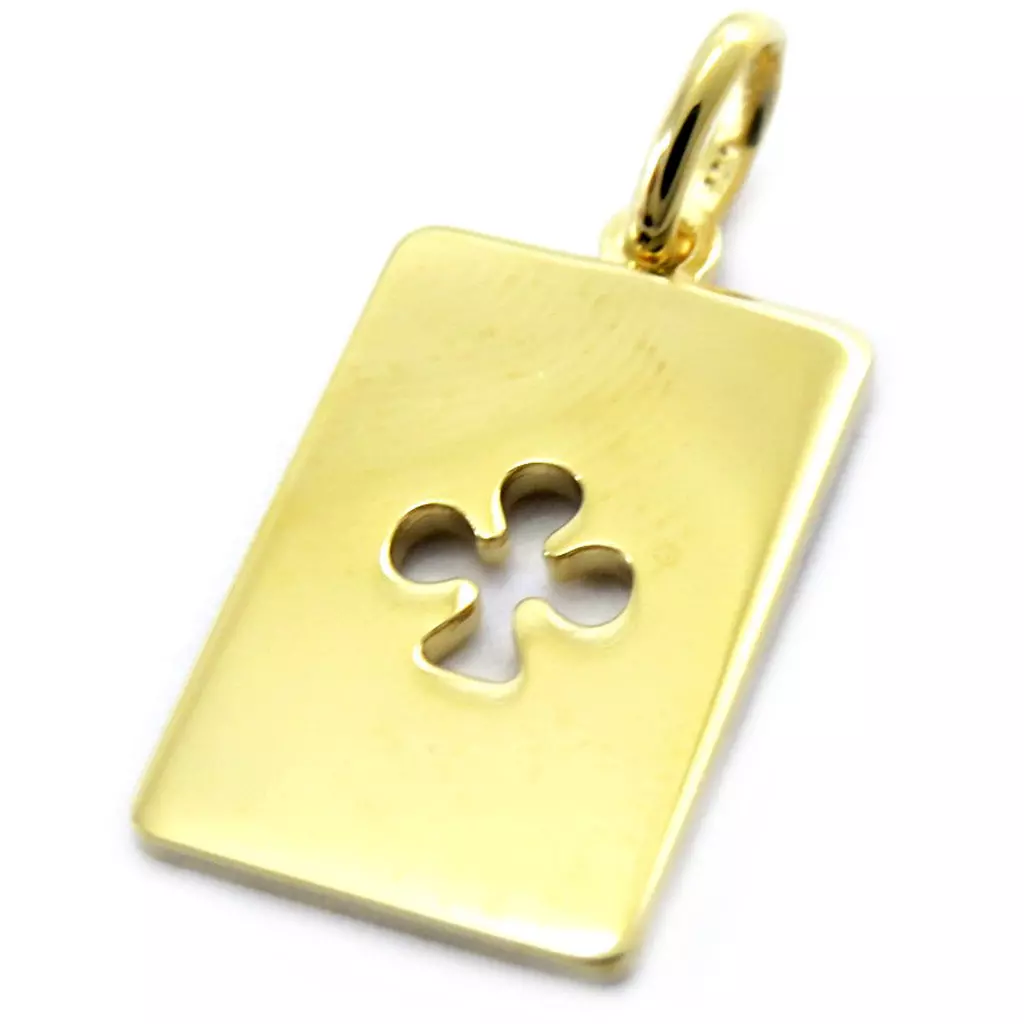 Les Trésors De Lily Pendentif 'Trèfle' Plaqué Or [G6943]