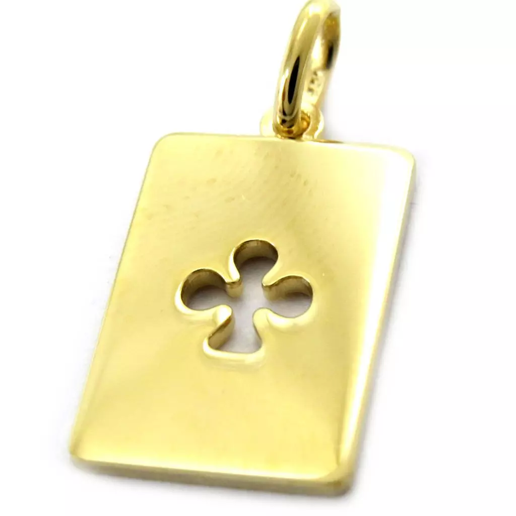 Les Trésors De Lily Pendentif 'Trèfle' Plaqué Or [G6943]