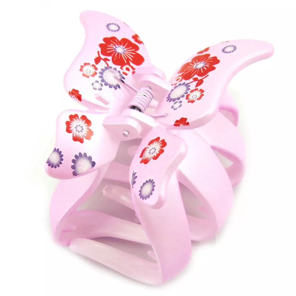 Les Trésors De Lily Pince à Cheveux 'Papillons' Rose 7x6 Cm [R7860]