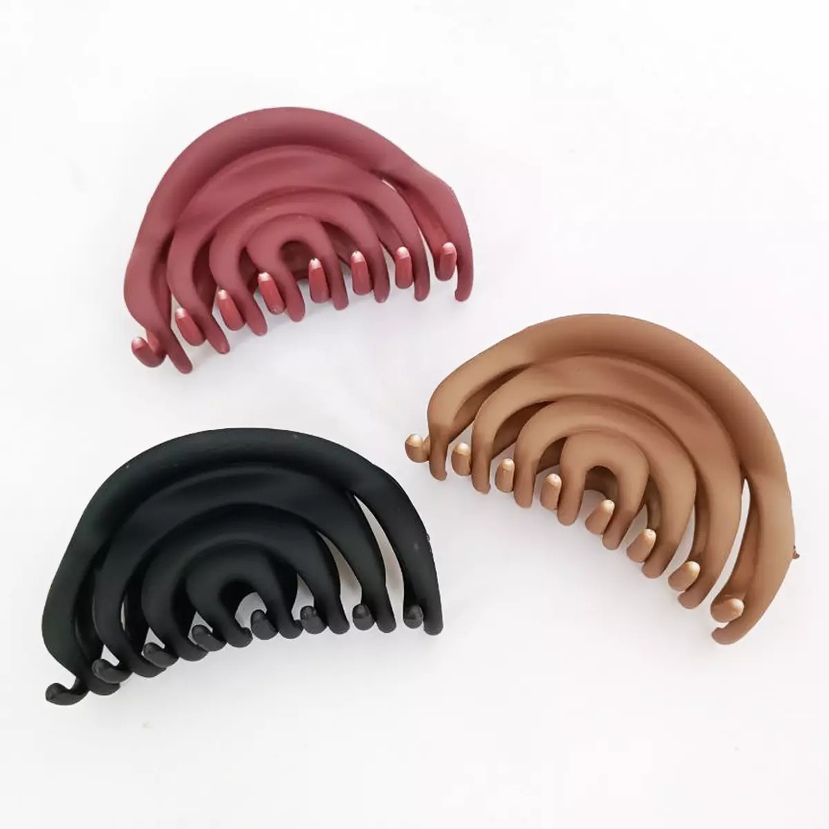 les trésors de lily Pince cheveux 'Coloriage' marron rosé 95x50 mm [R7265]