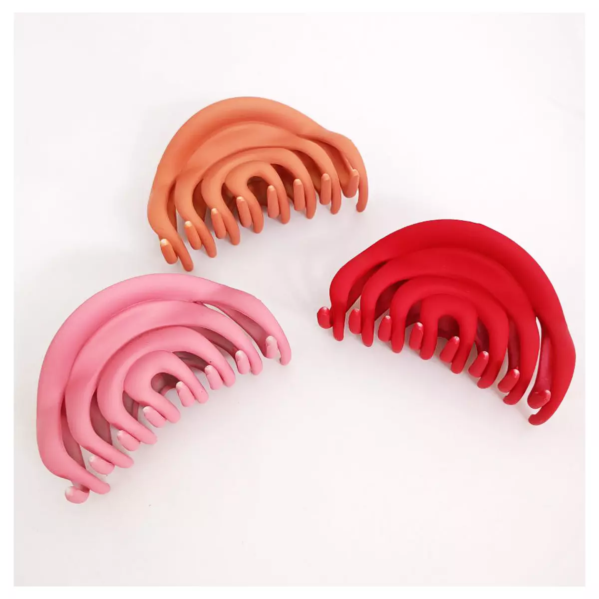 les trésors de lily Pince cheveux 'Coloriage' rose 95x50 mm [R7267]