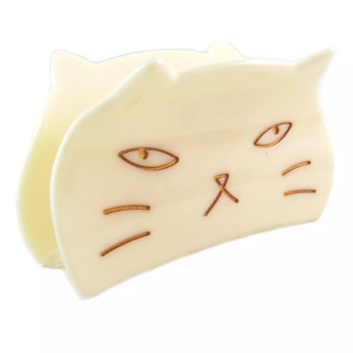 Les Trésors De Lily Pince Crabe Créateur 'Les Chats' Beige 80x40x25 Mm [Q0011]