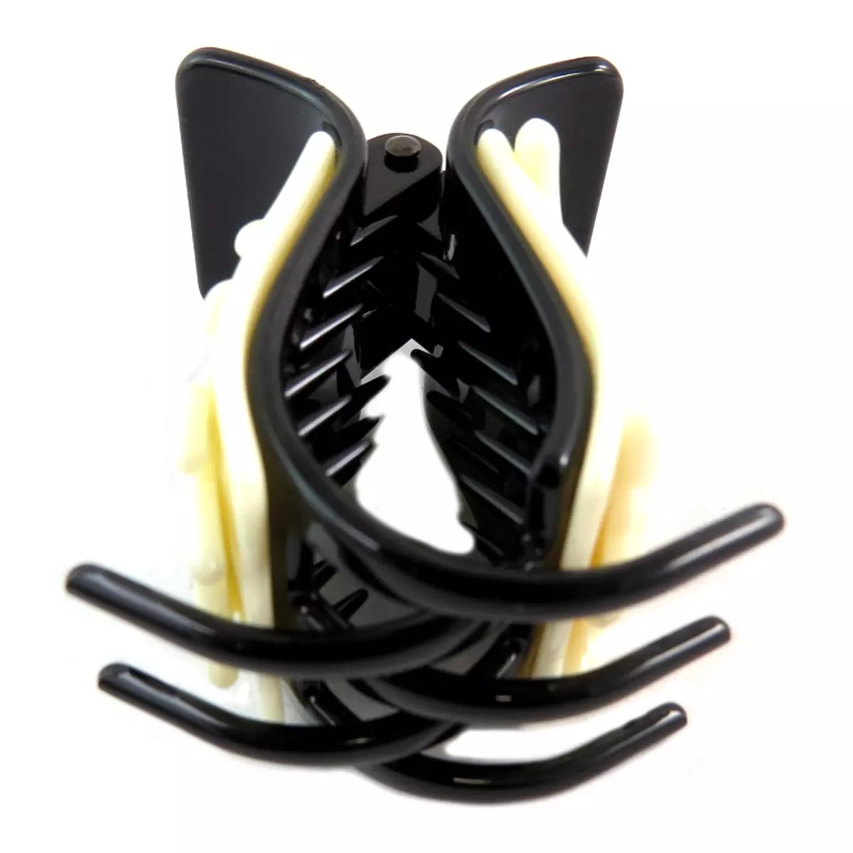 Les Trésors De Lily Pince Crabe Créateur 'Les Chats' Beige Noir 55x40x30 Mm [Q0046]