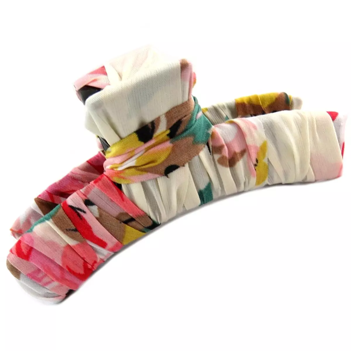 Les Trésors De Lily Pince Crabe Créateur 'Liberty' Beige Rose 90x40x30 Mm [Q0051]