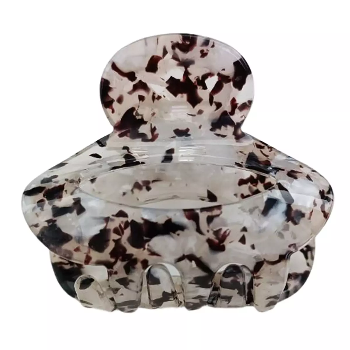 les trésors de lily Pince crabe créateur 'Scarlett' gris 55x40 mm [R7621]