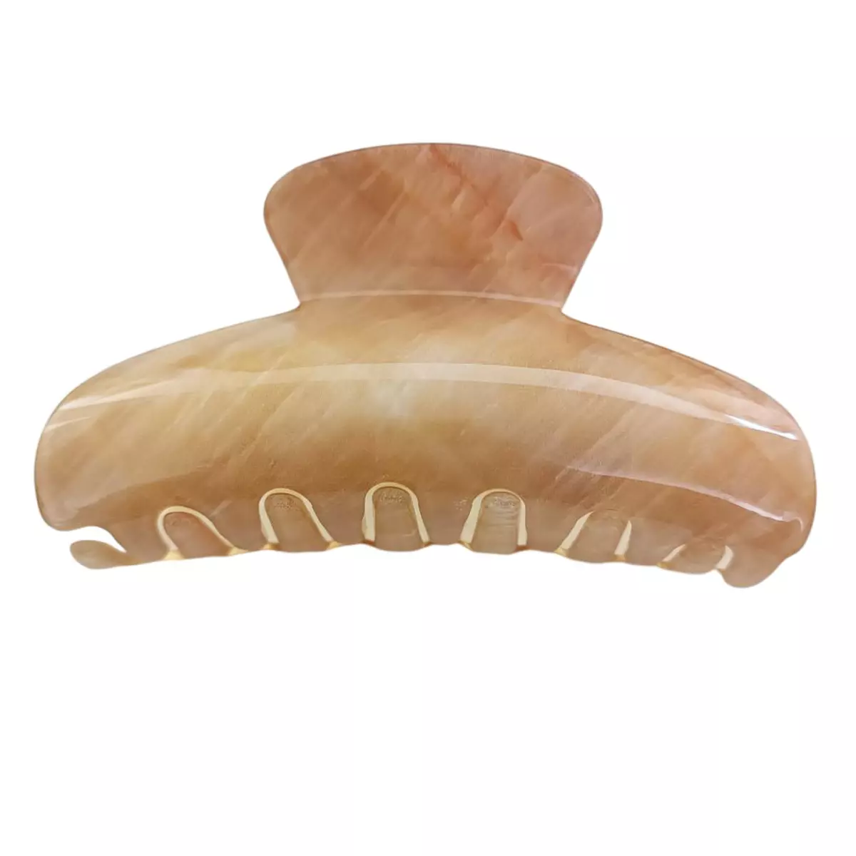 les trésors de lily Pince crabe créateur 'Scarlett' marbré jaune 9x4 cm [R7627]