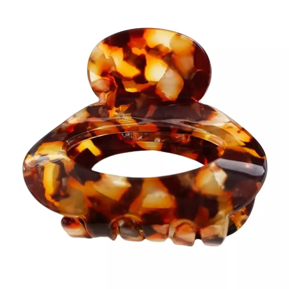 les trésors de lily Pince crabe créateur 'Scarlett' marron 55x40 mm [R7620]