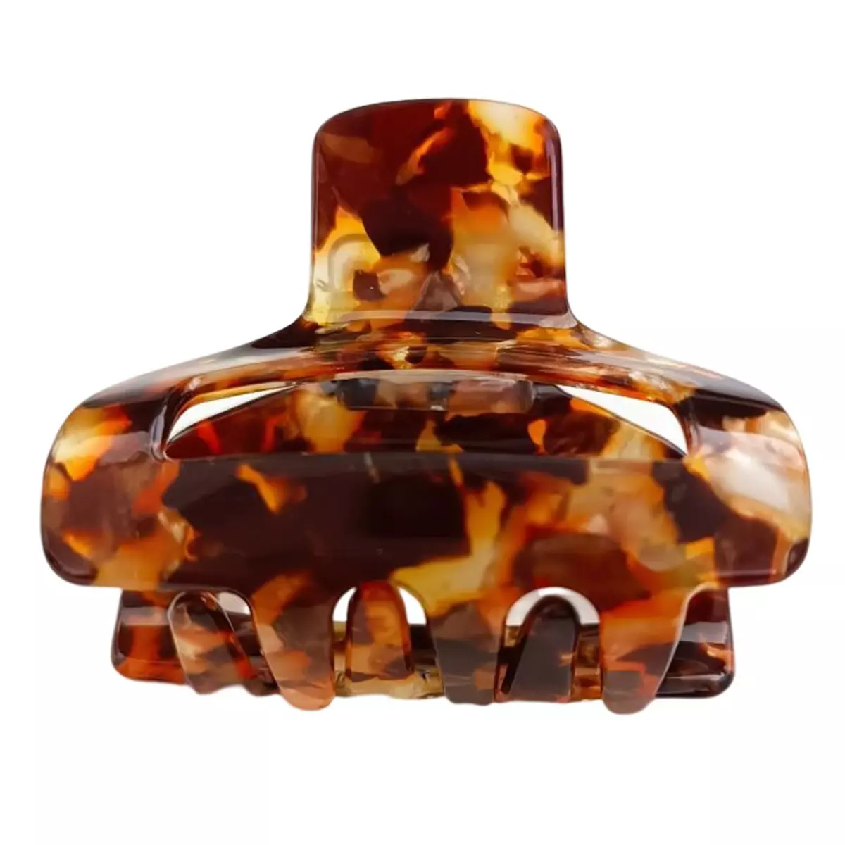 les trésors de lily Pince crabe créateur 'Scarlett' marron 55x40 mm [R7624]