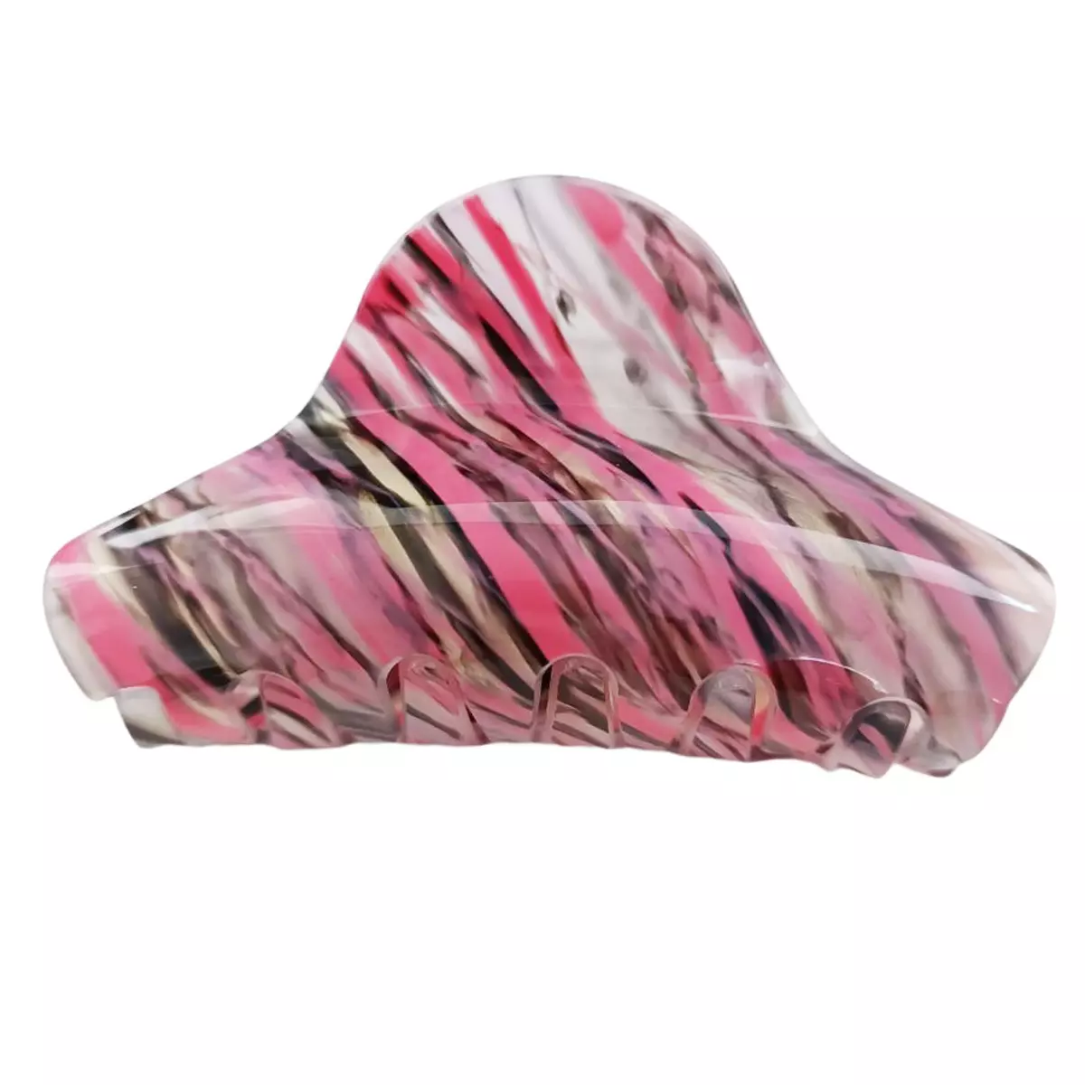 les trésors de lily Pince crabe créateur 'Scarlett' rose 80x40 mm [R7625]