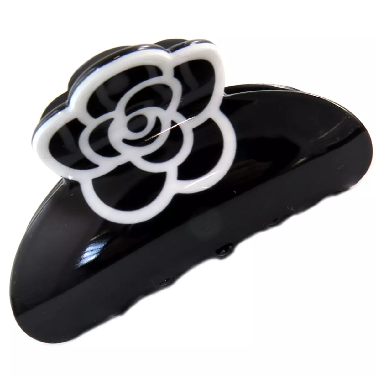les trésors de lily Pince crabe créateur 'Sissi' noir (fleur) 75x40x30 mm [Q0024]