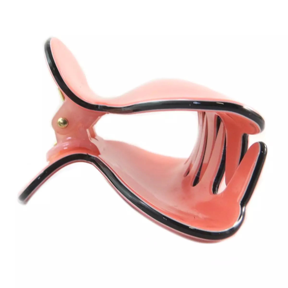 Les Trésors De Lily Pince Crabe Créateur 'Sissi' Rose Saumon 85x50x30 Mm [Q0023]