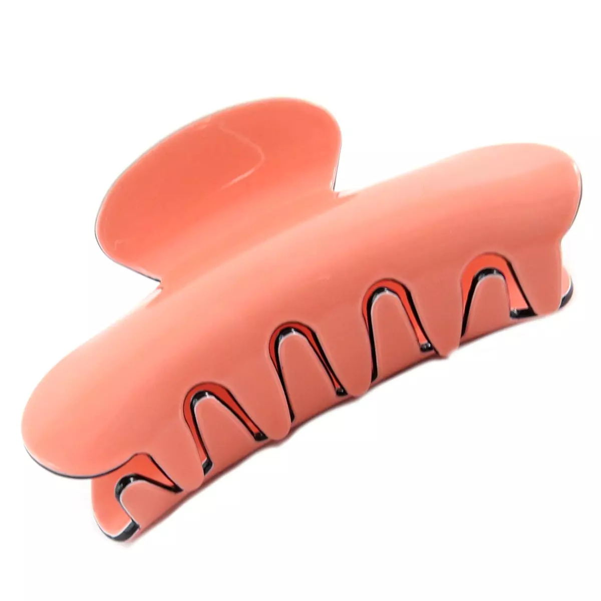 Les Trésors De Lily Pince Crabe Créateur 'Sissi' Rose Saumon 85x50x30 Mm [Q0023]